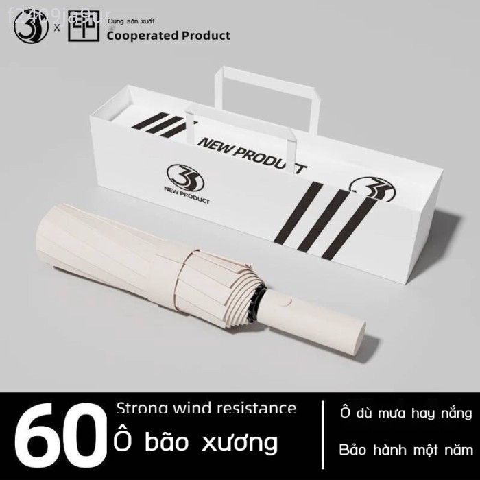[HOT HIT] Ô tự động 60 nan dùng được cả khi trời mưa và nắng, che nắng nữ, chống tia UV, ô gấp lớn