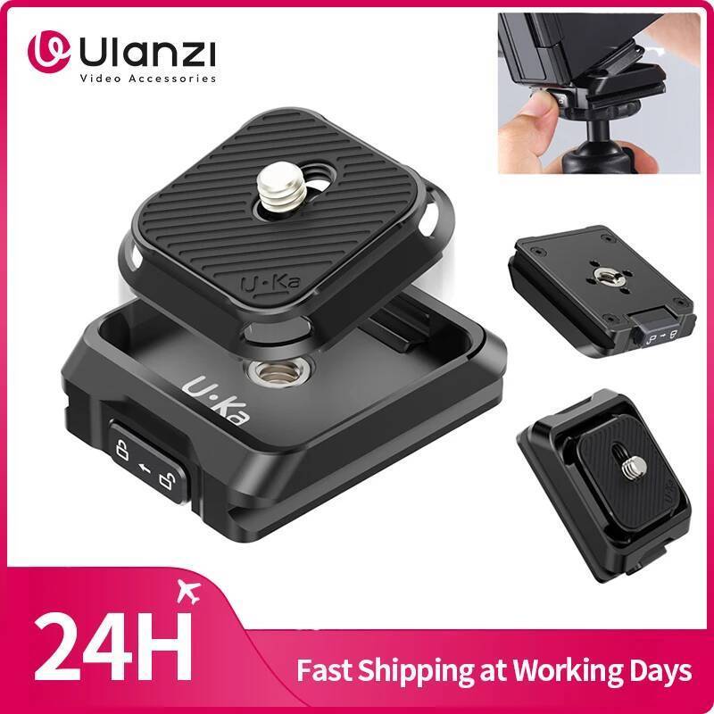 Bộ đế và tấm tháo nhanh Ulanzi UKA01 Uka Tương thích với tấm Uka & F38 cho chân máy ảnh Tấm tháo nha