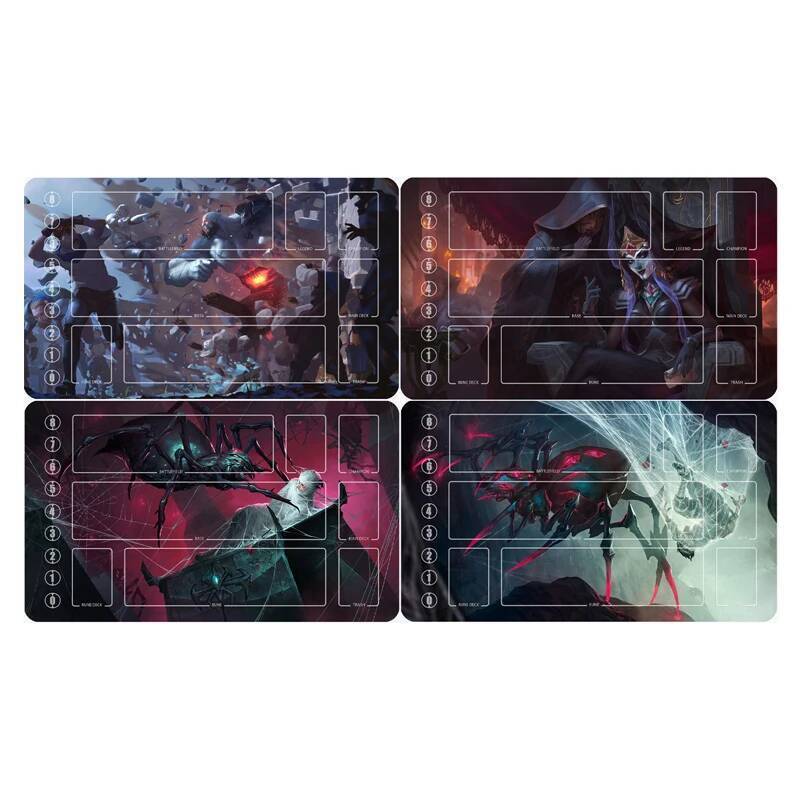 600X350X2Mm Tự Làm Noxus Thẻ Trận Đấu Thảm Tcg Mordekaisser Đơn Người Chơi Board Thẻ Trò Chơi Duel M