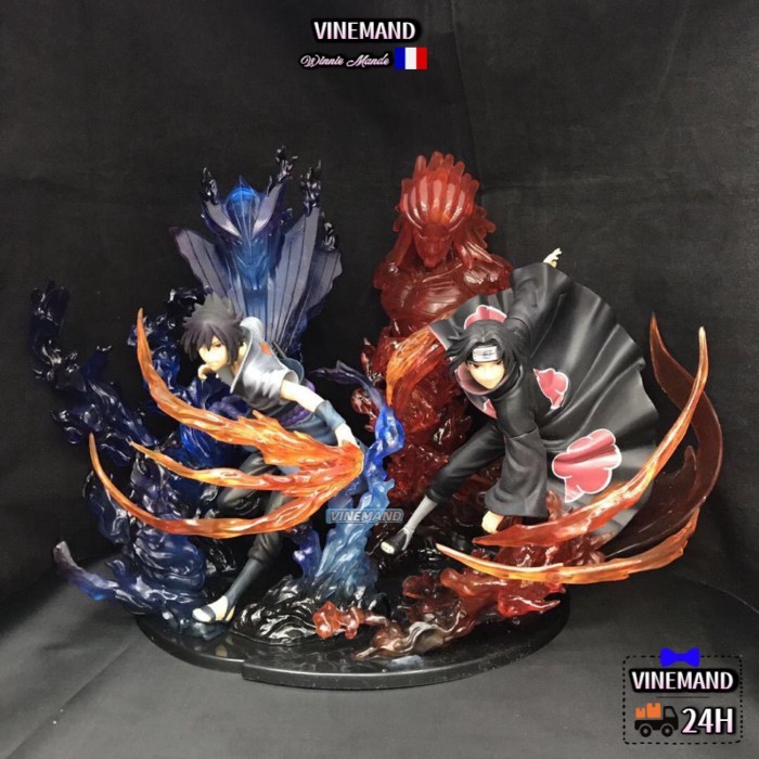 Kho Hà Nội🚚Naruto Figure ZERO Flame Uchiha Itachi Flame Sasuke Susanoo Boxed Doll Figure