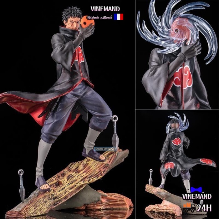 Kho Hà Nội🚚Boxed Figure Gk Naruto Uchiha Itachi Obito Ahi Cos (three Forms) Interchangeable Head Orn