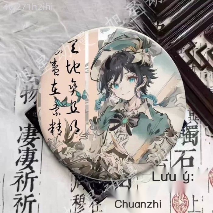 [HÀNG MỚI VỀ] Sản phẩm theo chủ đề cổ điển game Genshin Impact với Ink-style: huy hiệu retro Venti