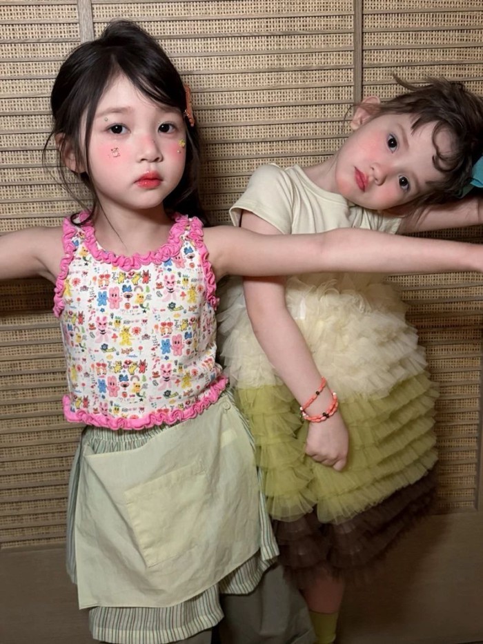 Korean Version Of Popular Children's Clothing, Personalized Girls' Camisole Outer Wear Summer