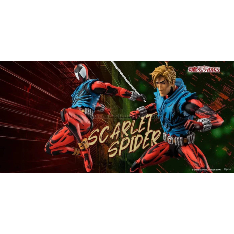 BANDAI SPIRITS SHF SPIDER-MAN ACROSS SPIDER-VERSE PART ONE SCARLET SPIDER Mô hình nhân vật hành động