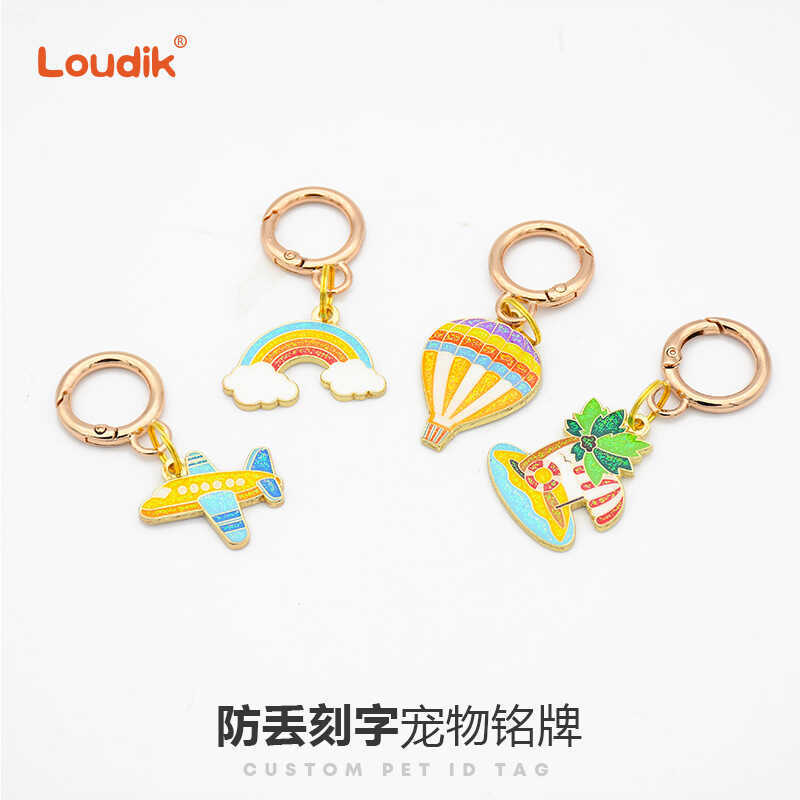 Loudik Free Laser Private Pet Cat Dog Identity Nameplate Tag Chống thất lạc