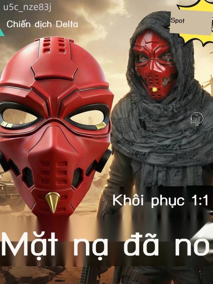 [ Giá SIÊU RẺ ] Trang phục áo choàng cosplay trẻ em, hàng hóa Delta Force, mặt nạ Said, dao móng vu
