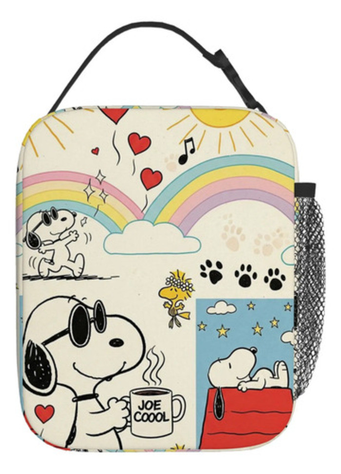 Túi đựng đồ ăn trưa Snoopy Patchwork Print 6d2