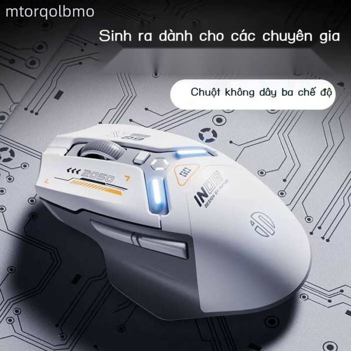 HOT- [ Ảnh thật ] Chuột không dây ba chế độ Inphic IN9, có dây, Bluetooth, chơi game, thể thao điện