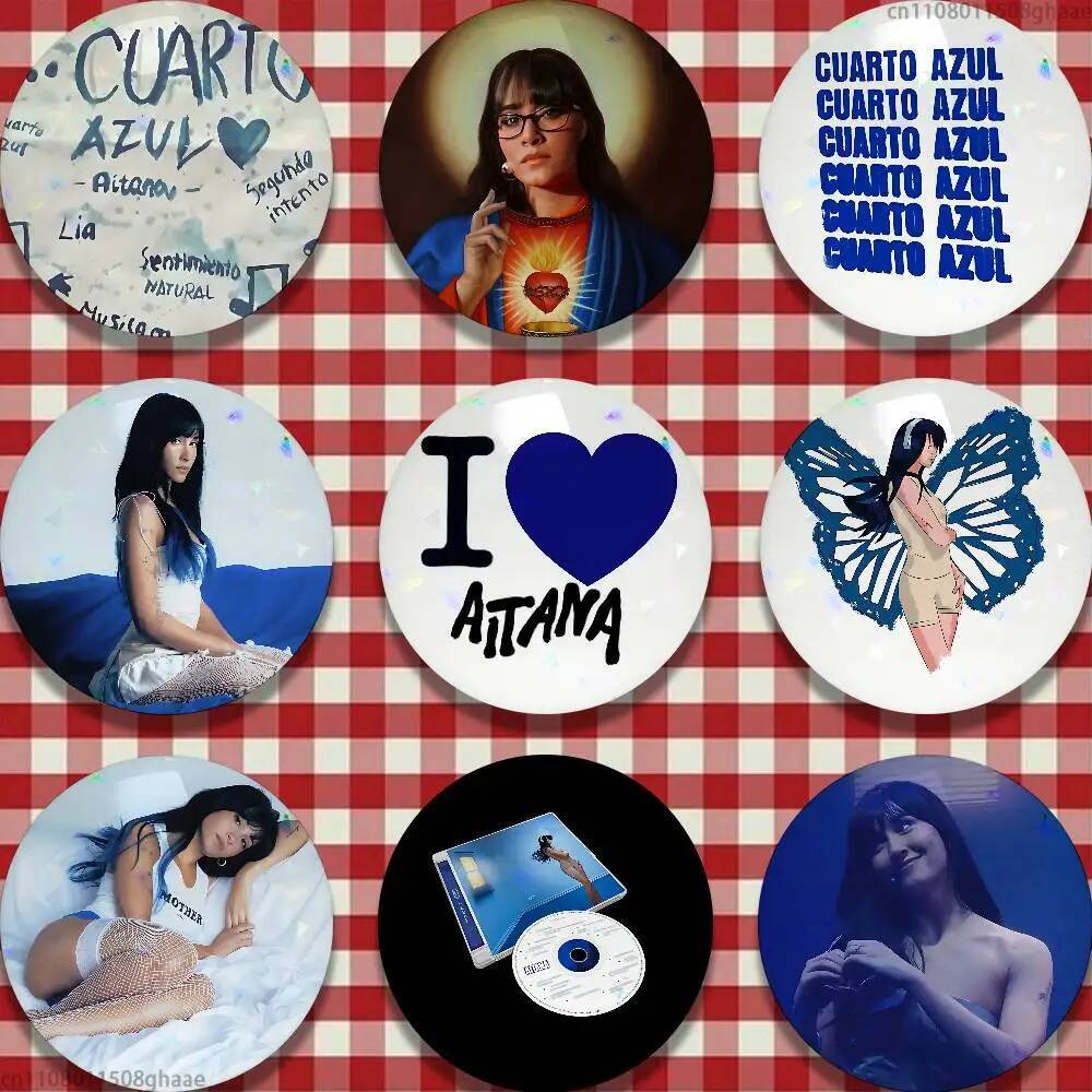 A-Aitana Cuarta azul Chân 58mm Hoạt Hình Dễ Thương Huy Hiệu Handmade Trâm Cài Cho Ba Lô Phụ Kiện Tra
