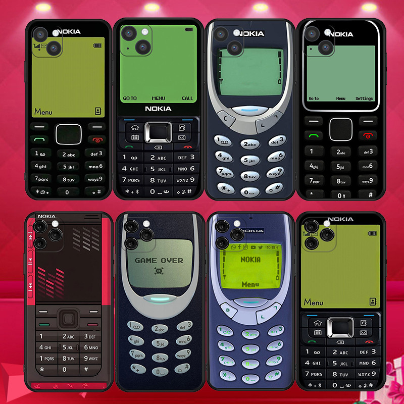 Ốp điện thoại TPU mềm màu đen cho iPhone 16 17 Pro Plus Max 16E Air Nokia1