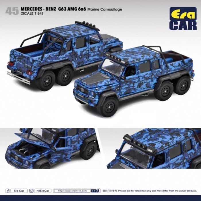 ERA45 1 / 64 Mercedes-Benz G63 AMG 6x6 Xe bán tải địa hình Mô hình xe ngụy trang đại dương