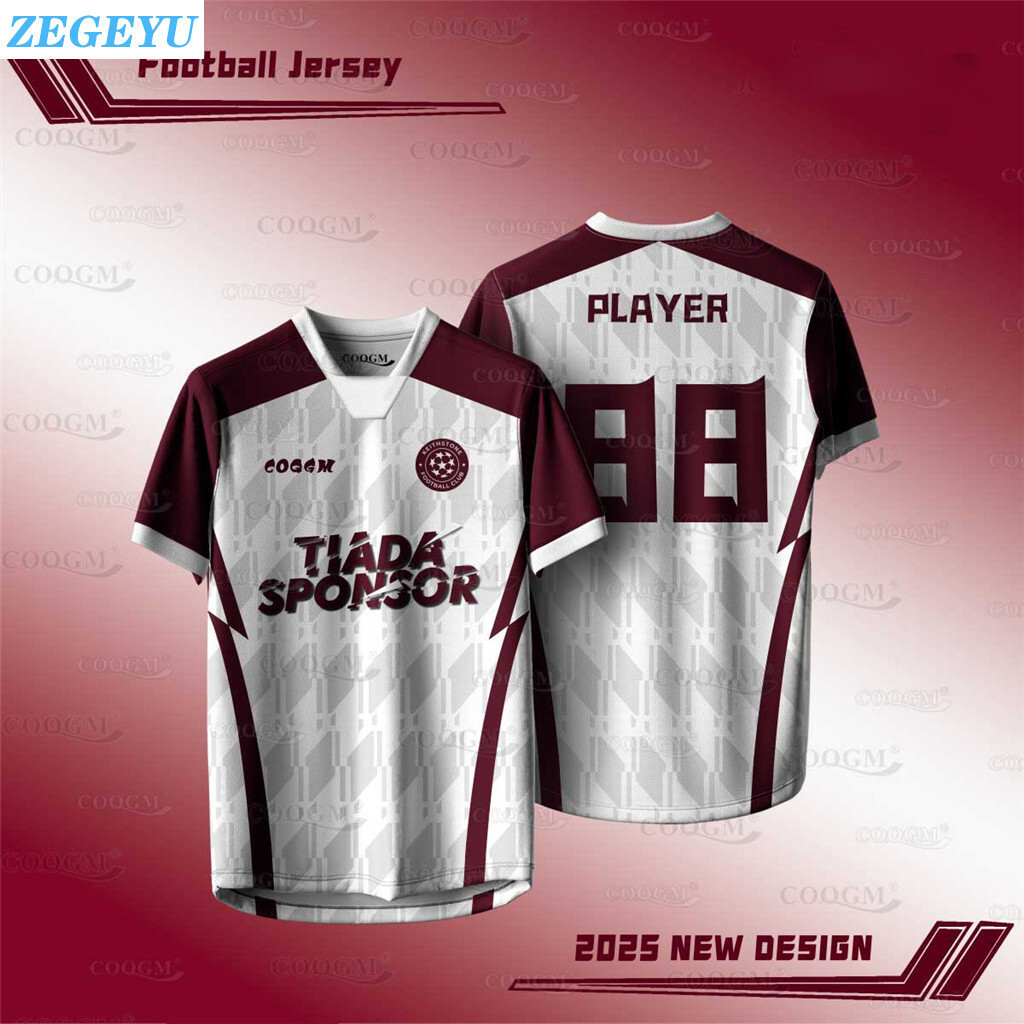 Thiết Kế MỚI 2026 Jersey Tùy Chỉnh Tên Baju Bola Futsal Áo Bóng Đá NFL Giá Rẻ Áo Baju Bóng Đá Lelaki
