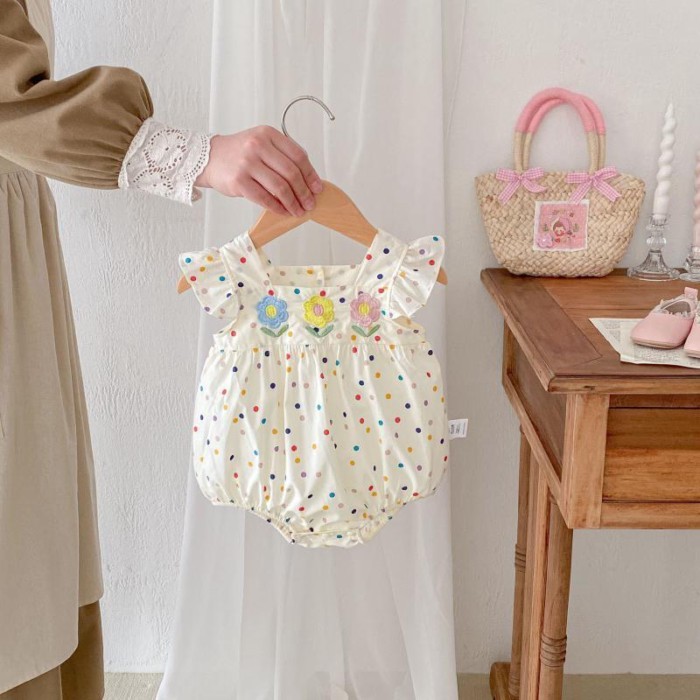 Baby Summer Clothes For Girls, Summer Thin Princess Flower Jumpsuits, Newborn Clothes