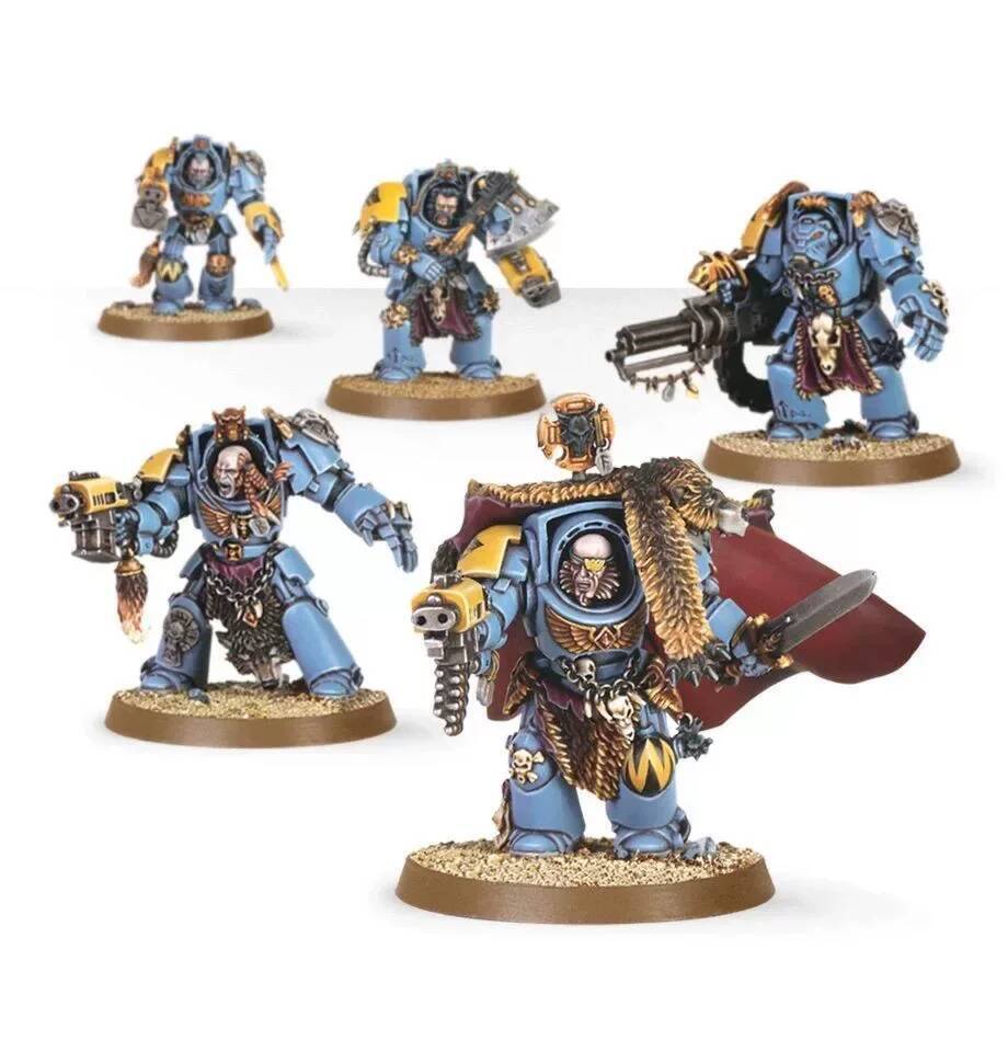 Warhammer 40K Space Wild Wolf Terminator Wolf Guard Wolf Guard Kẻ hủy diệt Mô hình nhựa