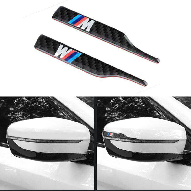 PuraAutoRepair KLNU 2 Chiếc Sợi Carbon Gương Chiếu Hậu Chống Va Chạm Miếng Dán Cho Xe BMW X1 X3 X5 M