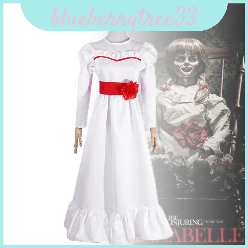 Nổi bật Annabelle Kinh Dị Búp Bê Trắng Đầm Mềm Mại Thoải Mái Trang Phục Hóa Trang Cho Halloween