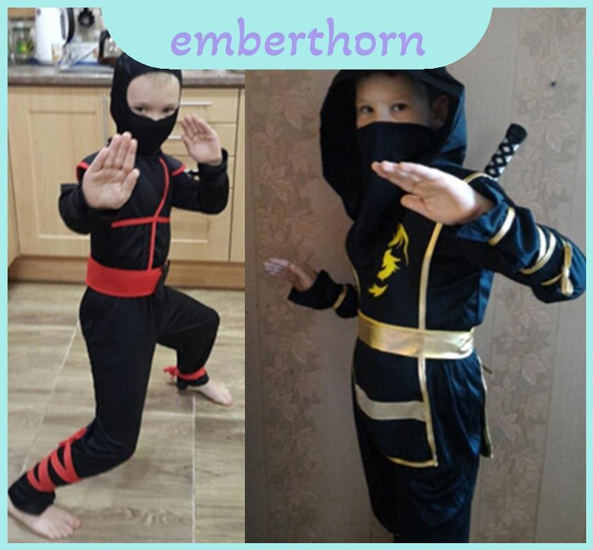 Chất Liệu Mềm Bé Trai Trẻ Em Ninja Assassin Samurai Trang Phục Xuân Hè Thu