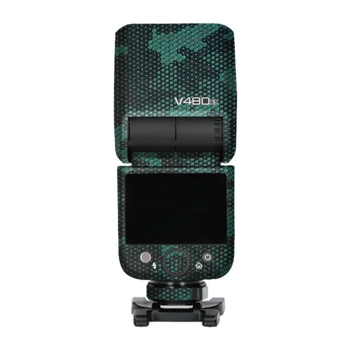 Thích Hợp Cho Godox V480 Phụ Kiện Flash Phim Bảo Vệ V480 Flash Sticker 3M Da Sợi Carbon