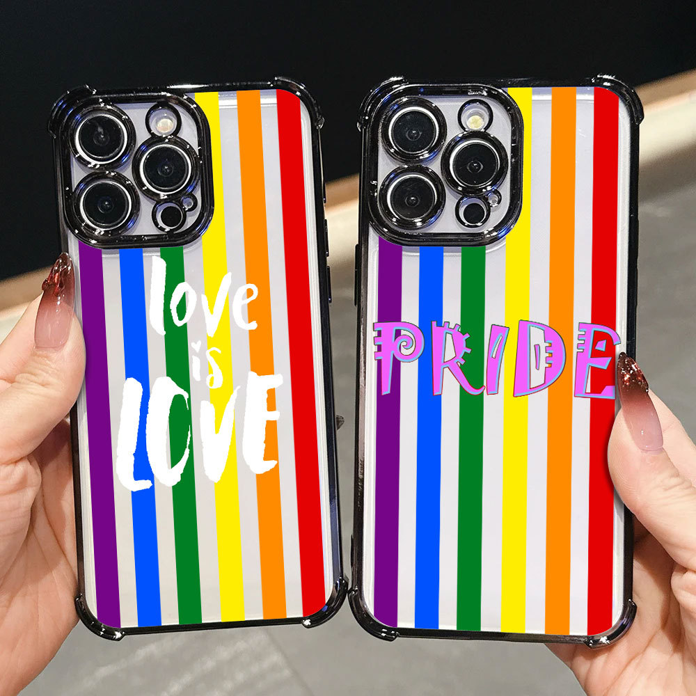 LGBT Rainbow Love is Love Pride Flag Chống Sốc Dành Cho Samsung A57 A37 A27 A17 A07 A56 A36 5G A52S 
