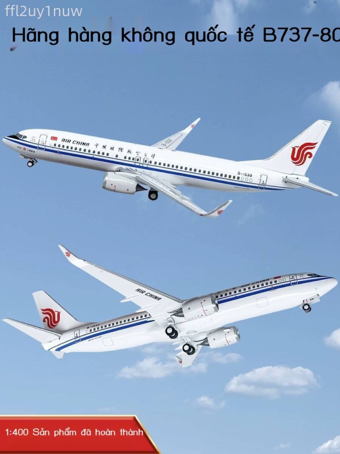 [ HOT Sale ] Mô hình hợp mô phỏng máy bay chở khách B737-800 của hãng hàng không quốc tế, tỷ lệ 1:4