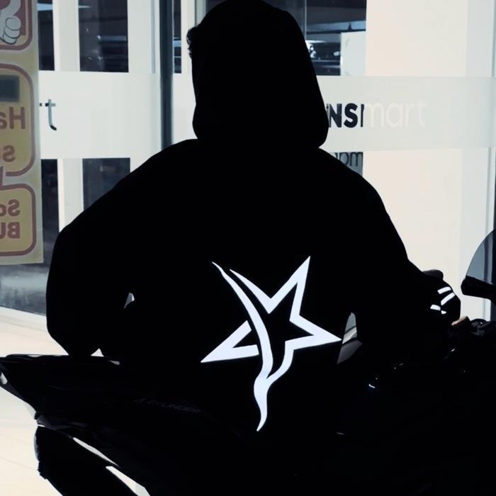 Áo Hoodie Cotton Fleece 330gsm & 280gsm Motif CAO CẤP ĐEN - Hitam330gsm, M