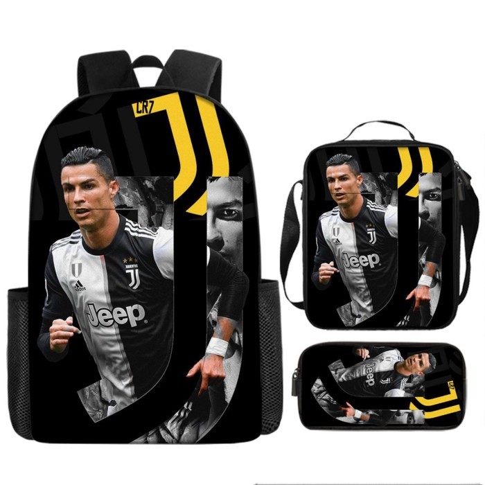 Bóng Đá Mới World Cup Cristiano Ronaldo CR7 Học Sinh Schoolbag In Hình Nam Nữ Ba Lô Jeep