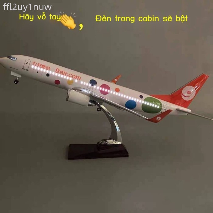 [Ảnh thật/Video] Mô hình máy bay chở khách dân dụng Boeing 737-800 của hãng hàng không Jiuyuan Airl
