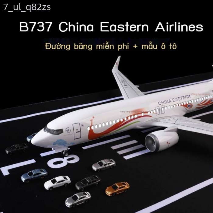 (Giá Hủy Diệt) Mô hình Boeing 737, máy bay chở khách B737 của Eastern Airlines với màu sắc Peacock