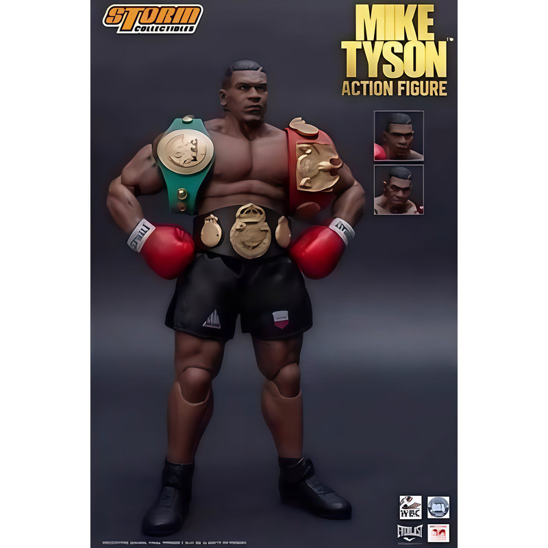sưu tầm Storm Toys - Nhà vô địch: Mike Tyson (Phiên bản đai vàng), Mô hình nhân vật hành động tỷ lệ 