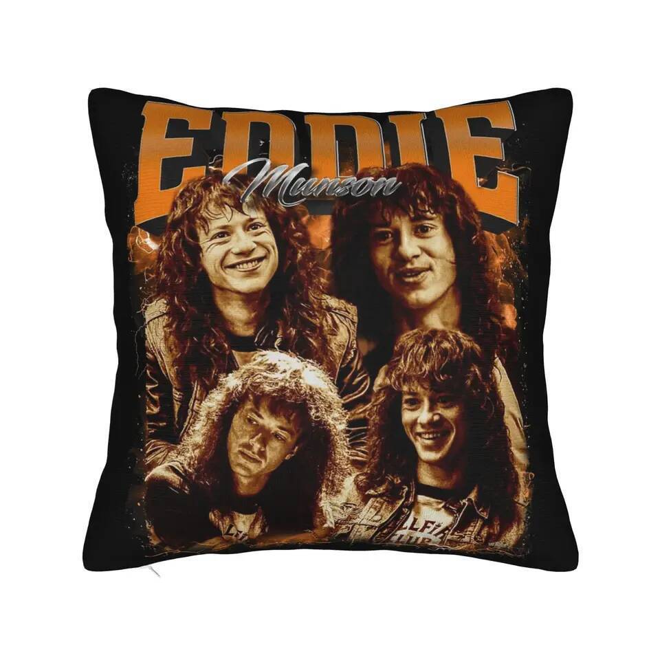 Eddies Munsons Bootleg 90s Vỏ Gối Vải Mềm Đệm Trang Trí Gối Bao Nhà Vuông 40X40cm