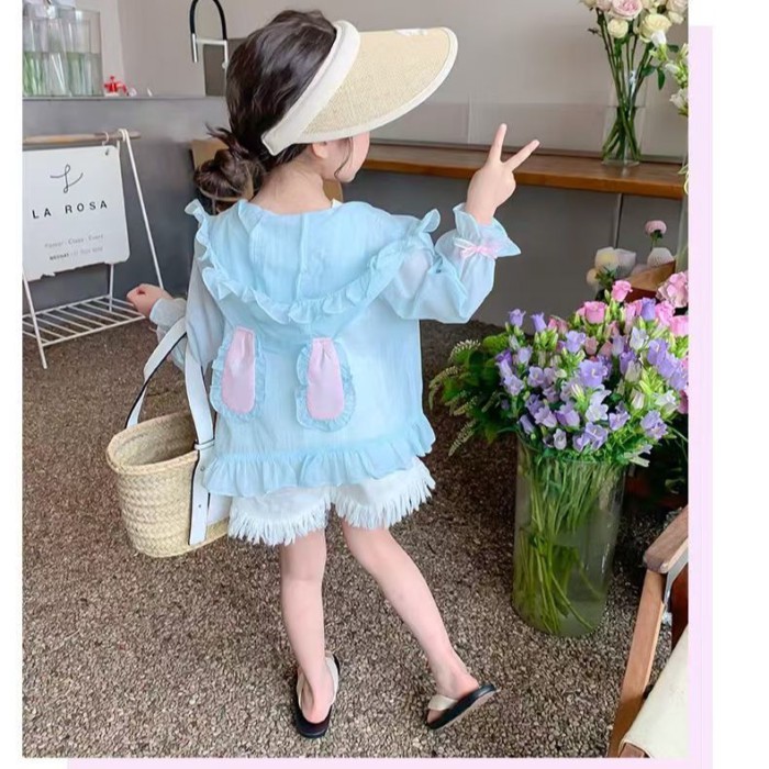 Girls' Coat Spring And Summer New Style Baby Girl's Summer Light Clothes Breathable Children'