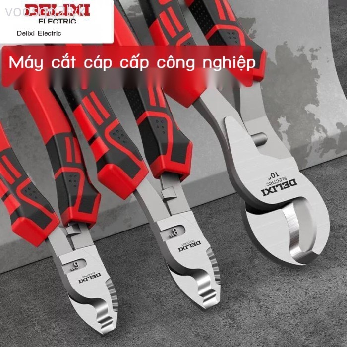 [HOT HIT] Kìm cáp Delixi, điện công nghiệp, chuyên dụng cho thợ kìm cắt và tuốt dây điện, kéo.