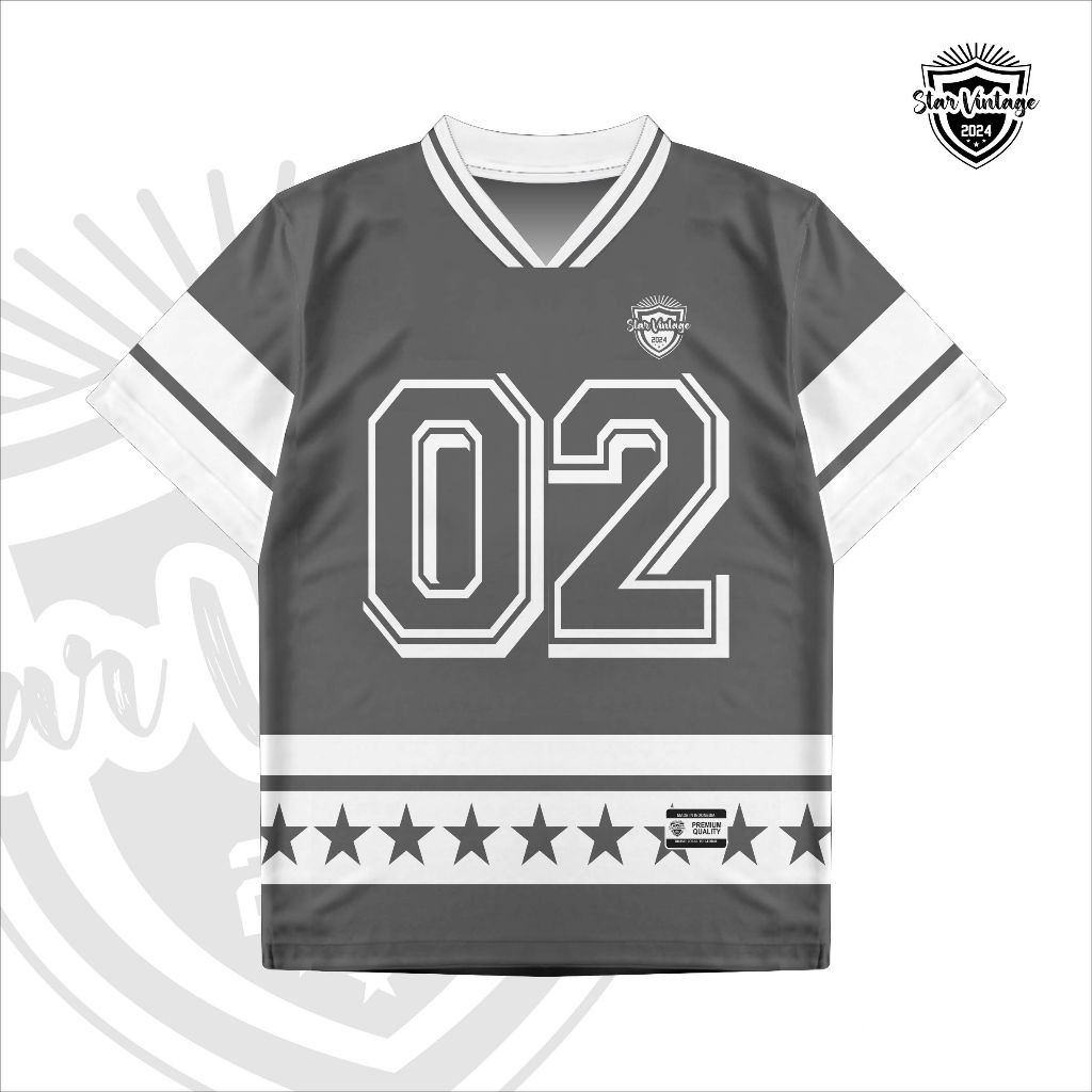 Áo Jersey Star Vintage Số 02 / Vintage / Bola / NFL Jersey Dạo Phố