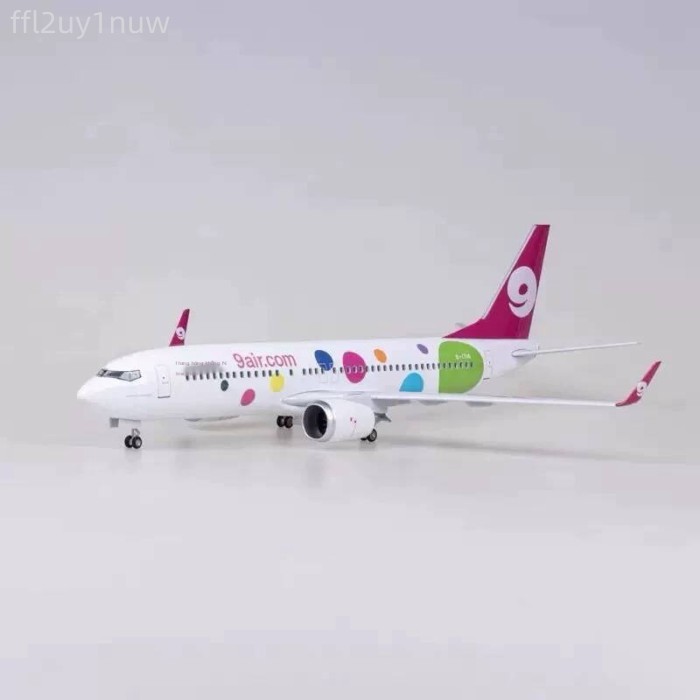 [HOT 2026] Mô máy bay chở khách Boeing 737 có bánh xe và đèn, mô hình lắp ráp 737-800 cho hàng khôn