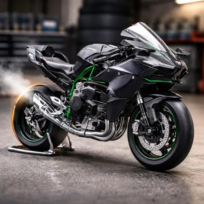 Dành Cho Xe Máy Kim Loại * * * * * * * * Ninja H2r Có Ánh Sáng, Âm Thanh Và / Hoặc 6dd
