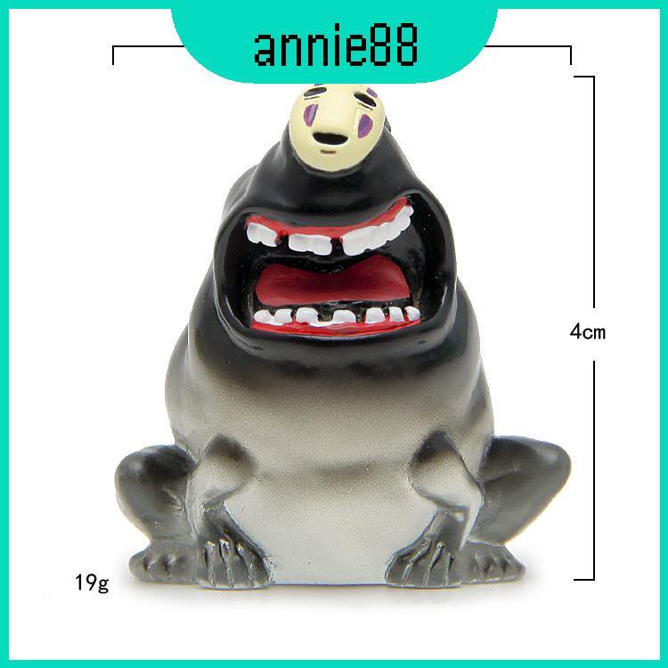 Spirited Away Ogino Chihiro Và No Face Man Figurine Bộ trang trí cảnh sáng tạo để làm quà tặng và bộ