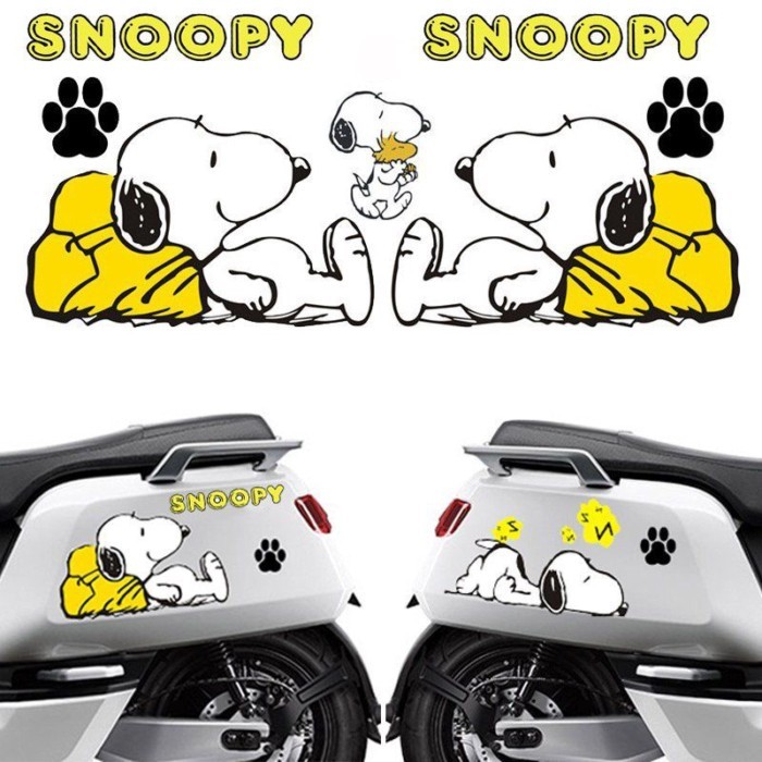 Vận Chuyển Trong 24 Giờ = gogoro Dán Bê Xe Máy Điện Little Rùa King Pin Xe Snoopy Bộ Phim Hoạt Hình 