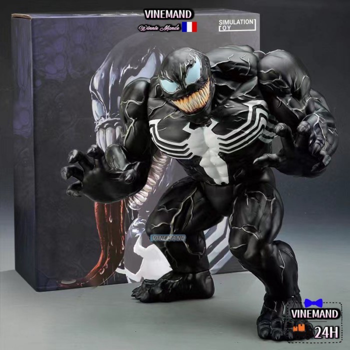 Kho Hà Nội🚚Avengers Steel Alliance Black Panther Venom Spider Power Man Movable Figure Model Doll Or