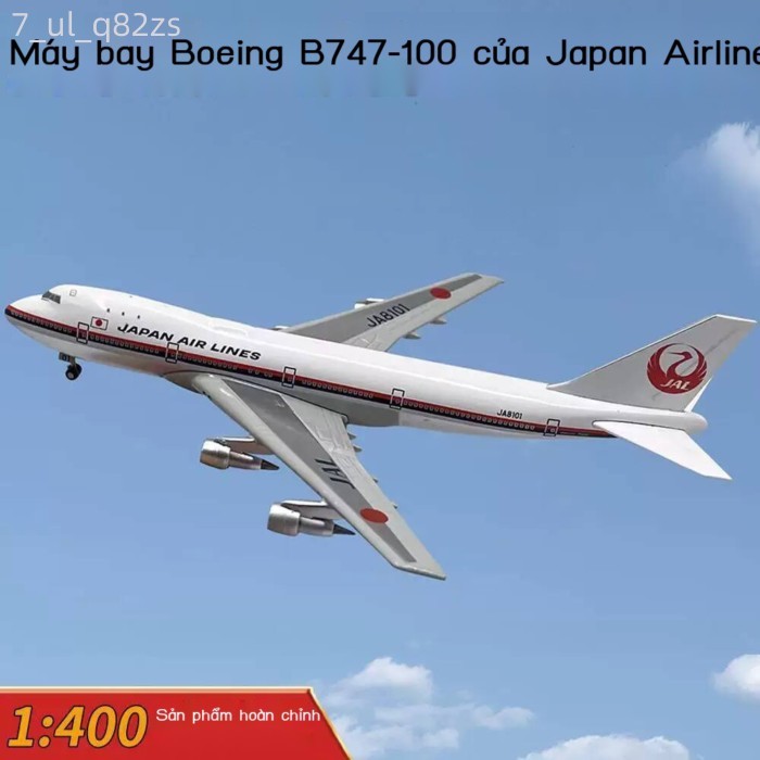 [HÀNG MỚI VỀ] Mô hình máy bay chở khách JAL Boeing B747-100 JA8101 tỷ lệ 1:400, làm bằng hợp kim,