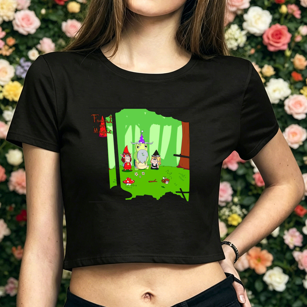 Touhou crop top nữ mùa hè grunge meme dạo phố cảnh áo thun grunge nhật bản cutecore nhật bản