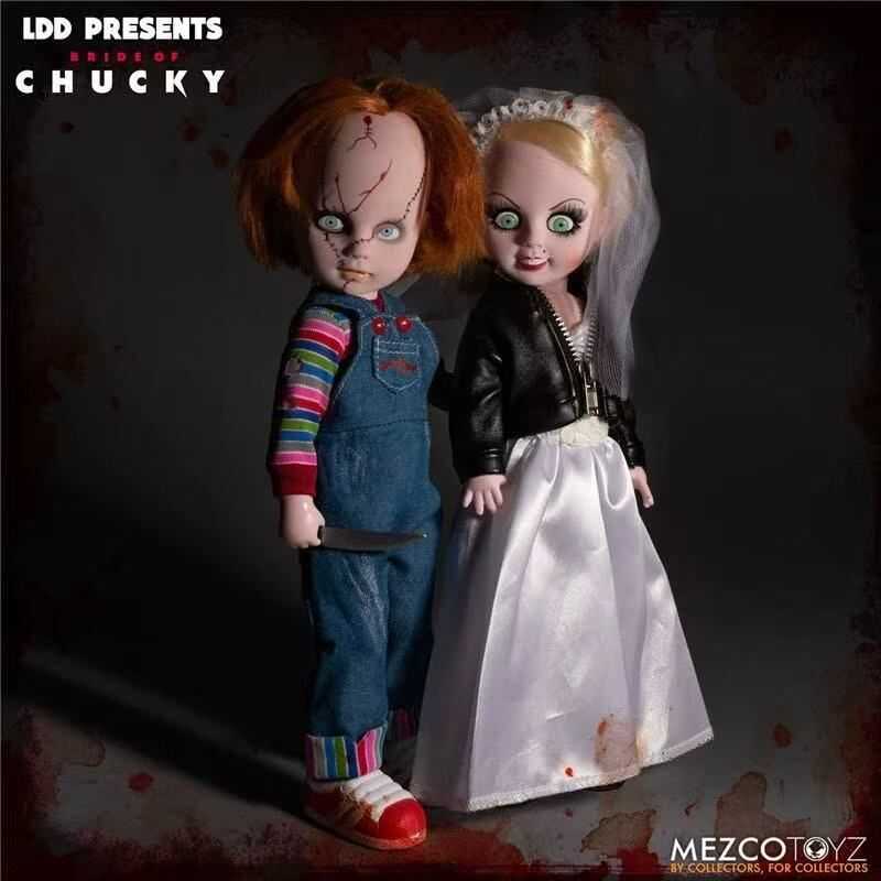 Mezco Toys, Living Dead Dolls LDD: Chucky & Tiffany, Búp Bê 10 Inch