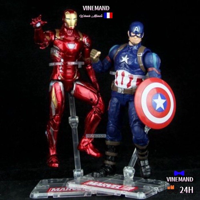 Kho Hà Nội🚚Captain America Ant-Man Iron Man Black Panther Vision Avengers Action Figure Figure