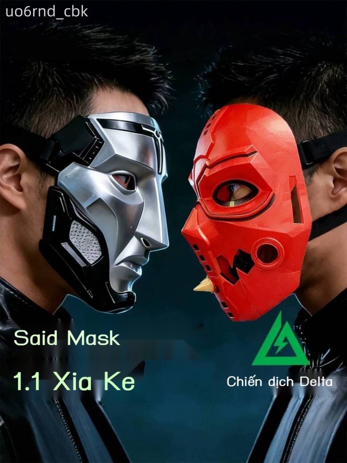 (Mới về) Mặt nạ Warden Delta Force Red dành cho người và trẻ em, cosplay Warden, đồ chơi lớn có thể