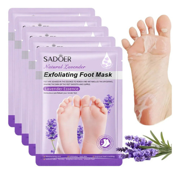 Mặt nạ tẩy tế bào chết chân 5 đôi ea1