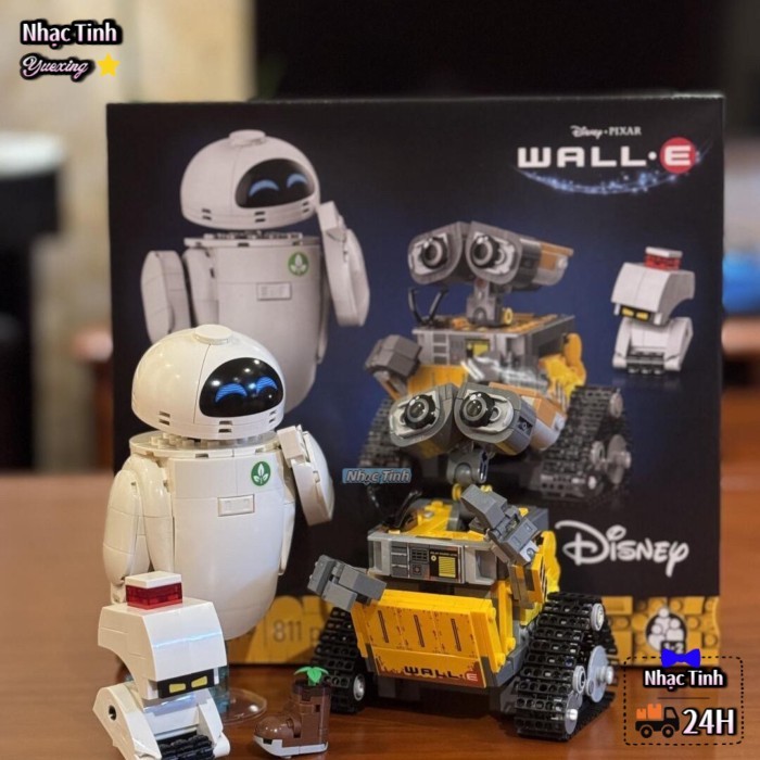 Cửa hàng hàng đầu chính thức 43279 Đồ chơi khối xây dựng cậu bé Wall-E và Eva