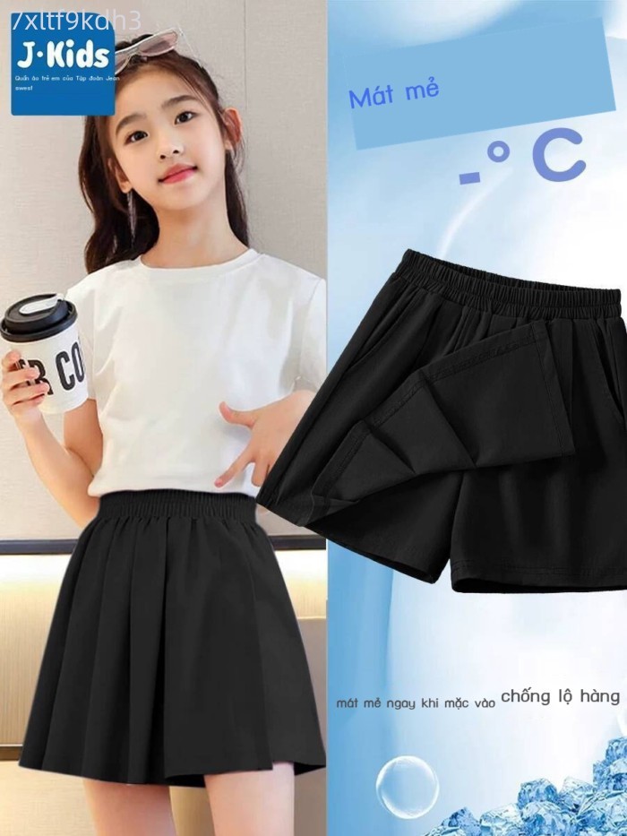 (Date mới) Jeanswest JKIDS Váy ngắn mùa hè mới gái, quần nắng, váy xếp ly chống nắng cho bé gái