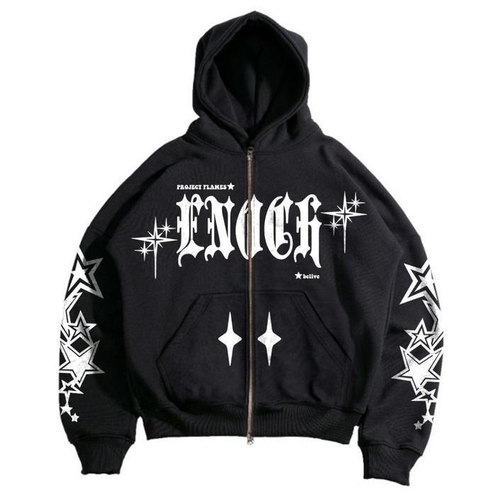 ENOCH | HỘP HOODIE ZIPPER | APLOMB - HITAM, XXS