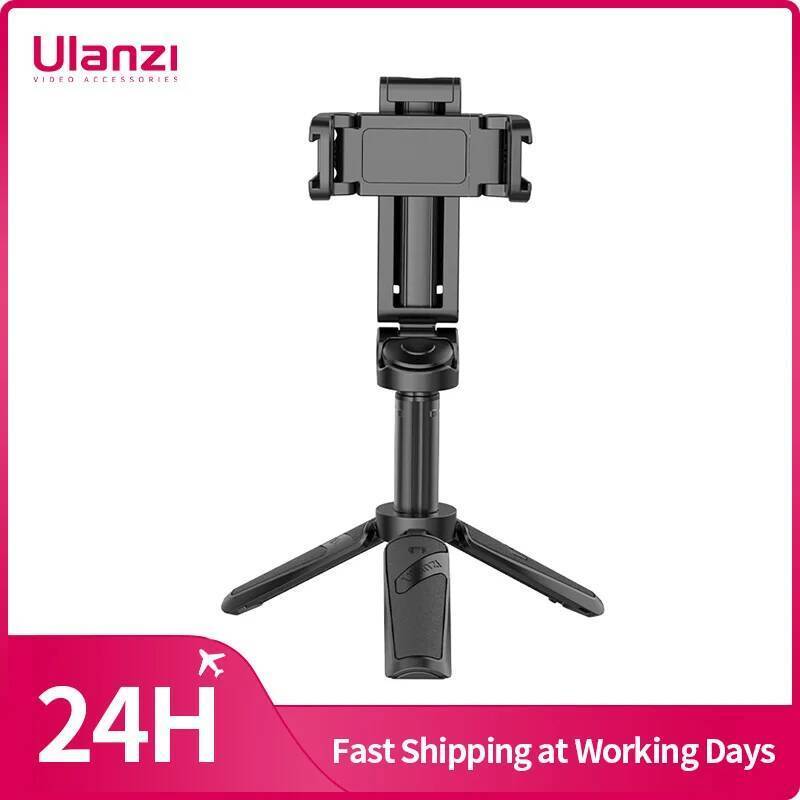 ​Chân máy Ulanzi JJ02 với Gậy Selfie không dây gấp từ xa cho điện thoại thông minh iPhone Android có