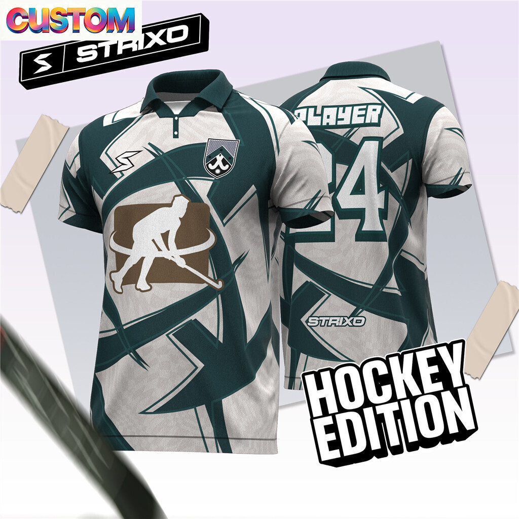 Tùy Chỉnh Miễn Phí Đội Jersey HOCKEY PHIÊN BẢN 2026 New Jersey Baju Áo Lelaki Viral Jersey Ootd Cổ Á