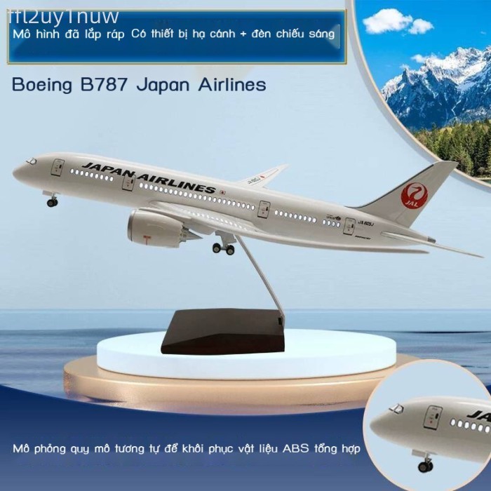 (HÀNG HOT) Mô hình máy bay chở khách Boeing B737-800 của hãng hàng không JAL Nhật Bản, tỷ lệ 1:400,